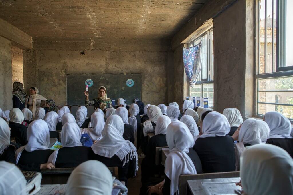Skólastúlkur í Herat, Afganistan