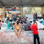 Mynd: UNICEF/Maxime Le Lijour | Bráðabirgðabúðir fyrir flóttafólk í Léogâne á Haítí