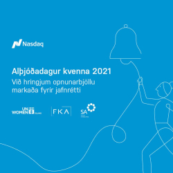 Opnunarbjöllu hringt fyrir jafnrétti 8. mars